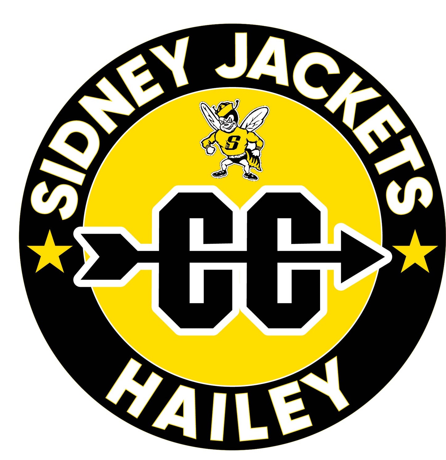 Sidney Yellow Jackets Cross Country Yard Sign