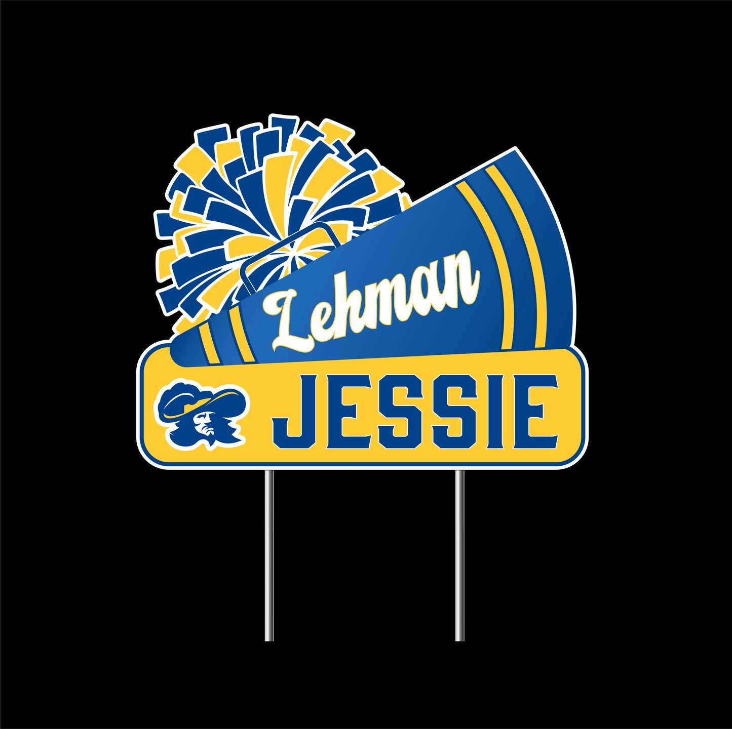 LEHMAN Cheerleading Yard Sign