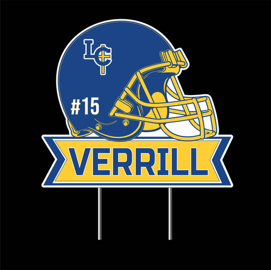 LEHMAN Football Yard Sign