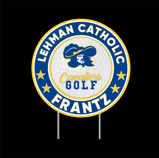 LEHMAN Golf Yard Sign