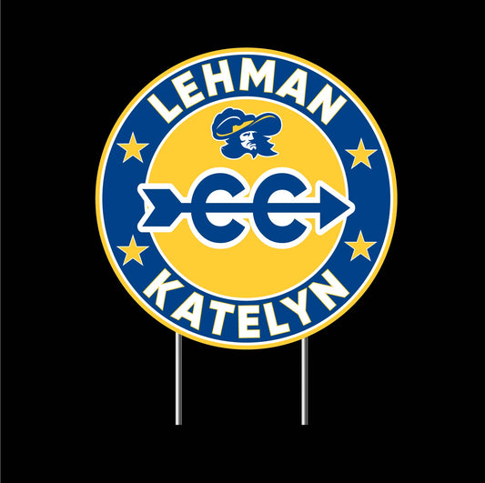 LEHMAN Cross Country Yard Sign
