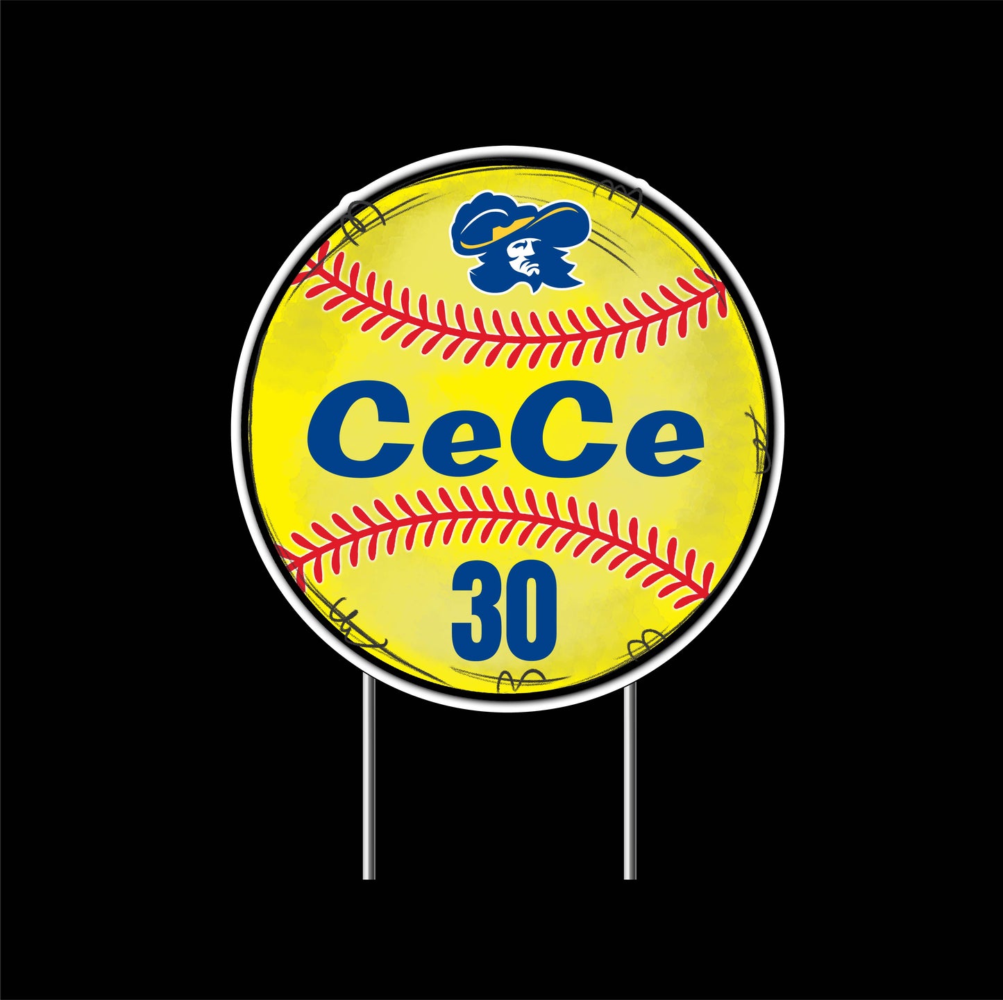 LEHMAN Softball Yard Sign