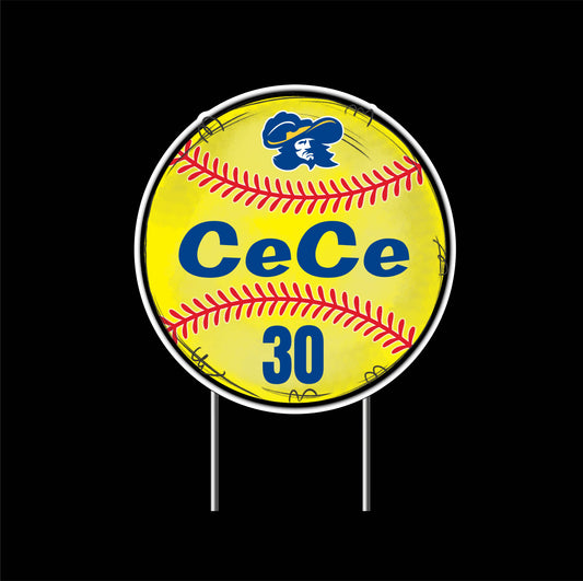 LEHMAN Softball Yard Sign