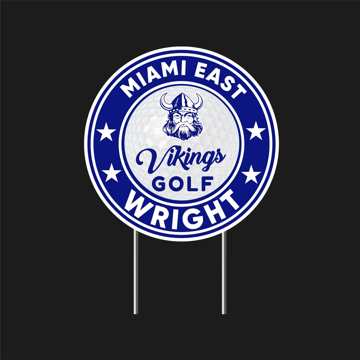MIAMI EAST Golf Yard Sign